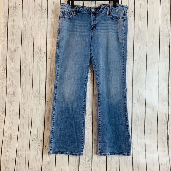 Womens Levis 545 Low Rise Bootcut Denim Blue Jeans Red Tab Size W 36 L 31 - Picture 1 of 7